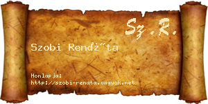 Szobi Renáta névjegykártya